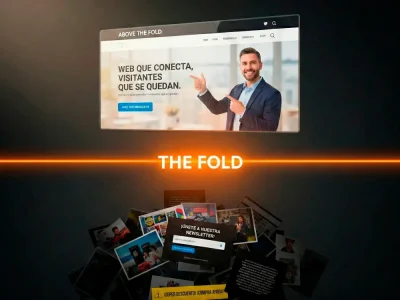 Concepto de Above the fold